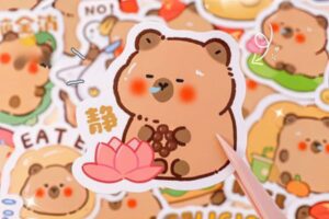 Mẫu sticker capybara đẹp, chất lượng cao tại Hà Nội