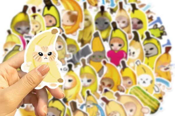 Mẫu sticker chuối đẹp, chất lượng cao tại Hà Nội