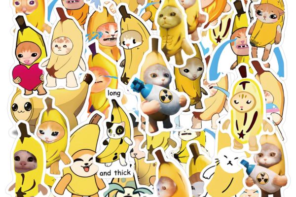 Mẫu sticker chuối đẹp, chất lượng cao tại Hà Nội