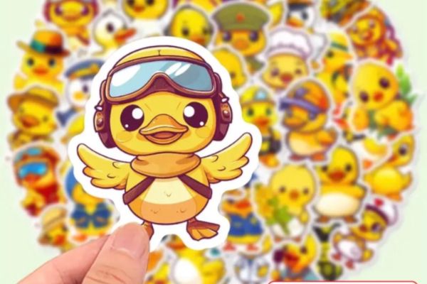 Mẫu sticker con vịt đẹp, thiết kế theo yêu cầu