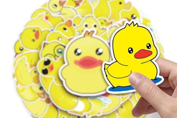Mẫu sticker con vịt đẹp, thiết kế theo yêu cầu