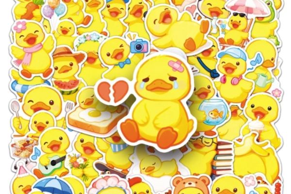 Mẫu sticker con vịt đẹp, thiết kế theo yêu cầu
