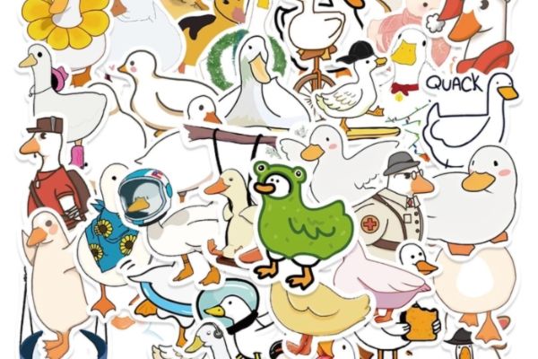 Mẫu sticker con vịt đẹp, thiết kế theo yêu cầu