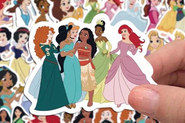 Mẫu sticker công chúa đẹp, chất lượng cao