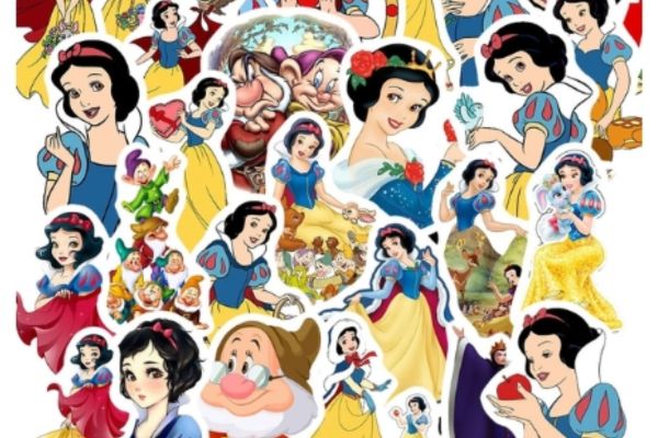 Mẫu sticker công chúa đẹp, chất lượng cao