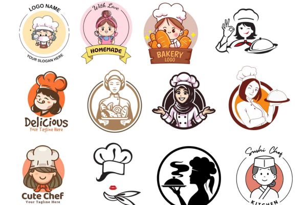 Mẫu sticker đầu bếp đẹp, thiết kế theo yêu cầu