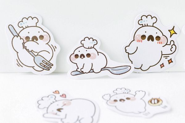 Mẫu sticker đầu bếp đẹp, thiết kế theo yêu cầu