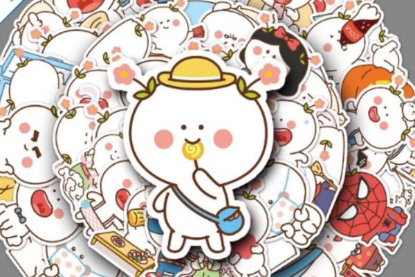 Mẫu sticker lá chona đẹp, thiết kế theo yêu cầu