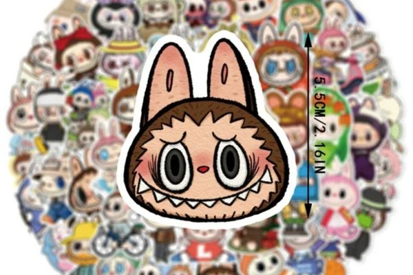 Mẫu sticker labubu đẹp, thiết kế theo yêu cầu
