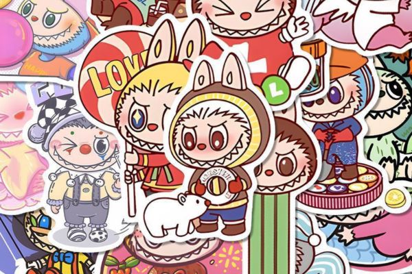 Mẫu sticker labubu đẹp, thiết kế theo yêu cầu