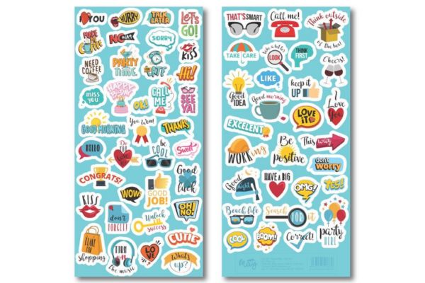 Mẫu sticker trang trí sổ tay đẹp, chất lượng cao