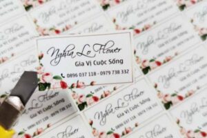 Mẫu tem nhãn shop hoa đẹp, thiết kế theo yêu cầu