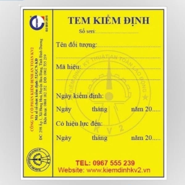 In Hoa Long nhận thiết kế và in ấn mẫu tem kiểm định chất lượng chất lượng