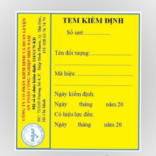 In Hoa Long nhận thiết kế và in ấn mẫu tem kiểm định chuyên nghiệp