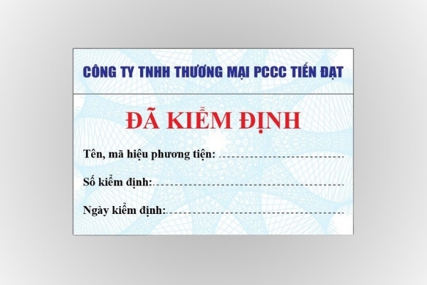 In Hoa Long nhận thiết kế và in ấn mẫu tem kiểm định lấy ngay