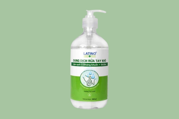 Mẫu tem nhãn chai nước rửa tay chuẩn y tế