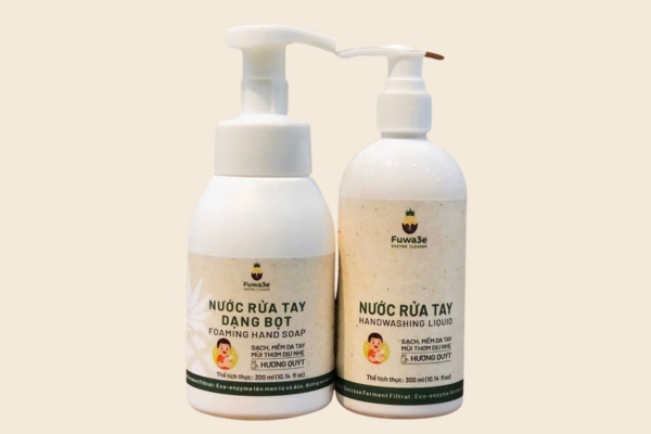 Mẫu tem nhãn chai nước rửa tay in sắc nét