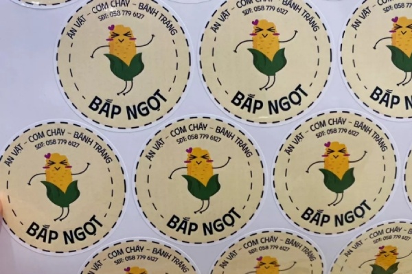 In Hoa Long nhận thiết kế và in ấn mẫu tem nhãn rau củ giá rẻ