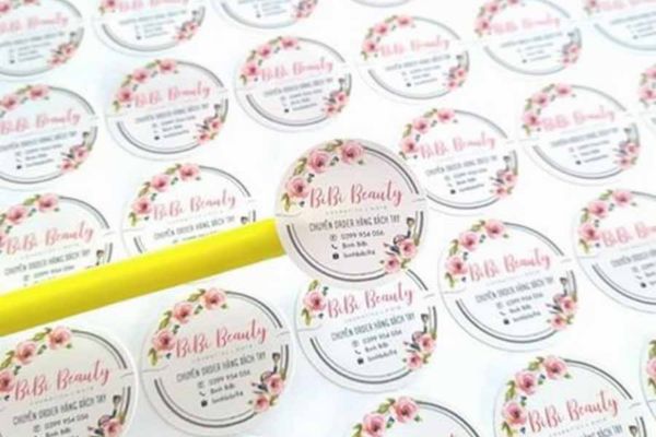 Mẫu tem nhãn shop hoa đẹp, thiết kế theo yêu cầu