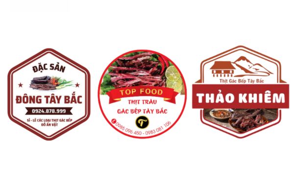 Mẫu tem thịt sấy đẹp, thiết kế theo yêu cầu