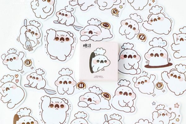 Mẫu sticker đầu bếp đẹp, thiết kế theo yêu cầu