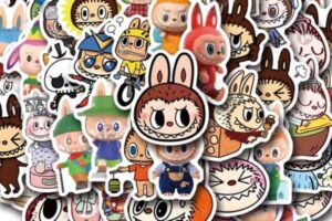 Mẫu sticker labubu đẹp, thiết kế theo yêu cầu