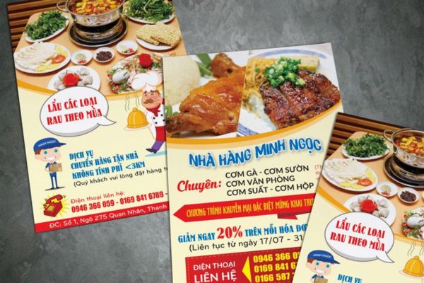 Mẫu tờ rơi a5 đẹp, thiết kế theo yêu cầu