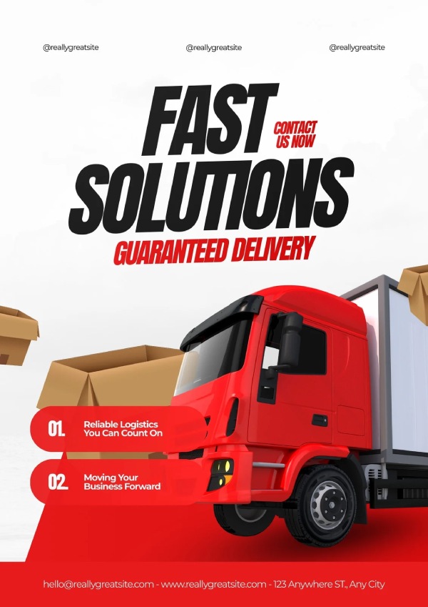 In Hoa Long nhận thiết kế và in ấn Mẫu tờ rơi chuyển phát sang trọng