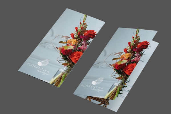 Mẫu tờ rơi cửa hàng hoa tươi gấp 2