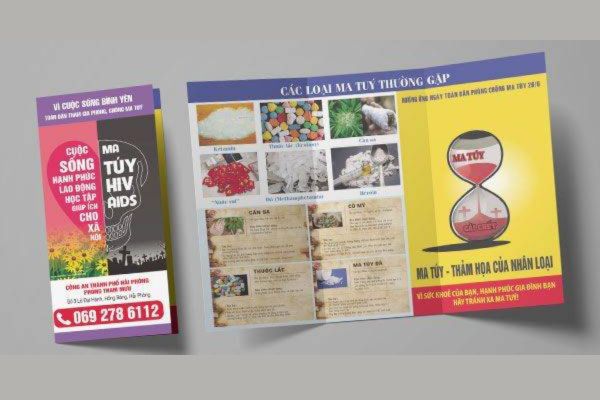 Mẫu tờ rơi ma túy đẹp, thiết kế theo yêu cầu