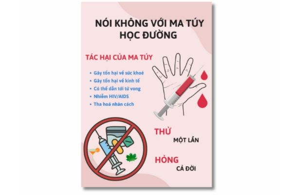 Mẫu tờ rơi ma túy đẹp, thiết kế theo yêu cầu