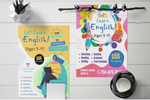 Tờ rơi tuyển sinh CLB đẹp, chất lượng cao