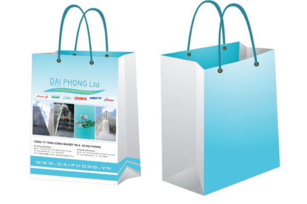 In túi giấy công ty xây dựng đẹp, chất lượng cao