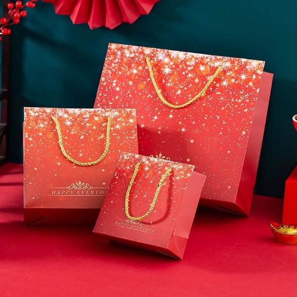 In Hoa Long nhận thiết kế và in ấn mẫu túi giấy đỏ lấy ngay