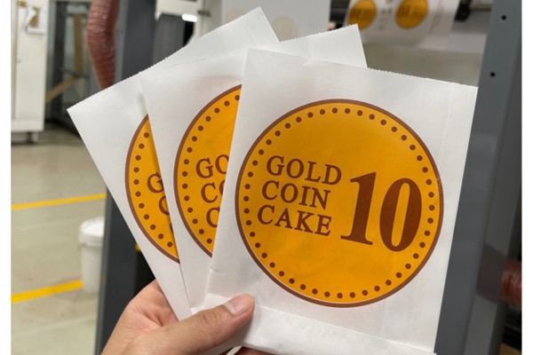 Túi giấy đựng bánh đồng xu đẹp, giá rẻ