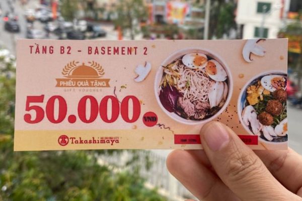 Mẫu voucher buffet đẹp, giá rẻ, thiết kế theo yêu cầu