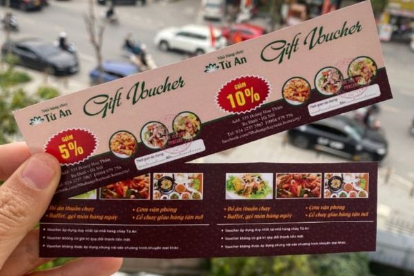 Mẫu voucher buffet đẹp, giá rẻ, thiết kế theo yêu cầu