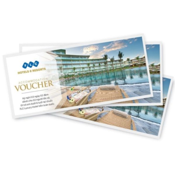 In voucher khách sạn đẹp, thiết kế theo yêu cầu