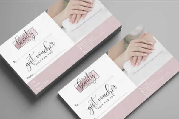 In Hoa Long nhận thiết kế và in ấn mẫu voucher làm nail lấy ngay