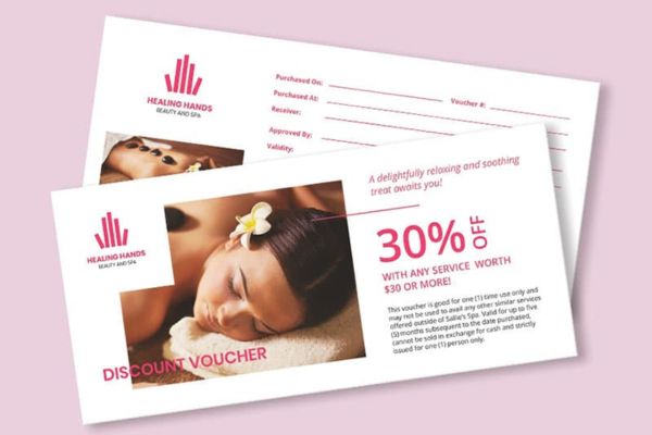 Mẫu voucher salon tóc đẹp, thiết kế theo yêu cầu