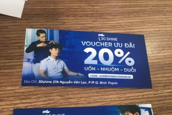 Mẫu voucher salon tóc đẹp, thiết kế theo yêu cầu