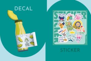 Phân biệt decal và sticker: Điểm khác biệt và cách ứng dụng chuẩn