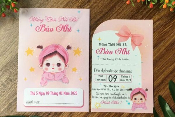Mẫu thiệp sinh nhật cho bé gái đẹp, giá rẻ