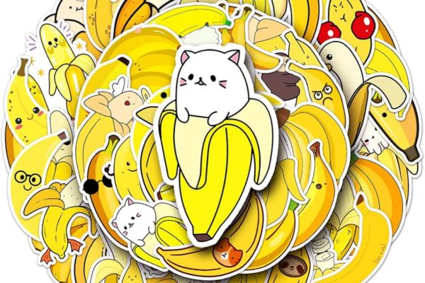 Mẫu sticker chuối đẹp, chất lượng cao tại Hà Nội