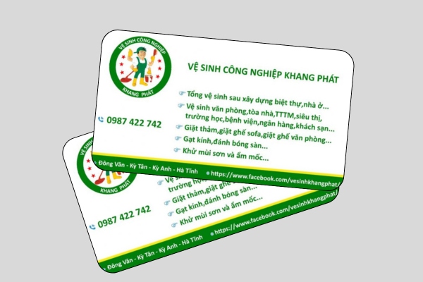 Tổng hợp các mẫu danh thiếp vệ sinh công nghiệp chuyên nghiệp