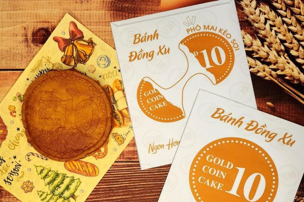 Túi giấy đựng bánh đồng xu đẹp, giá rẻ