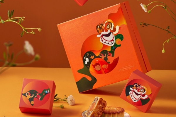 15+ Mẫu in hộp bánh trung thu múa lân sang trọng, cao cấp