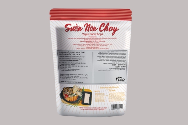 15+ Mẫu in tem nhãn sườn non chay đẹp mắt ấn tượng