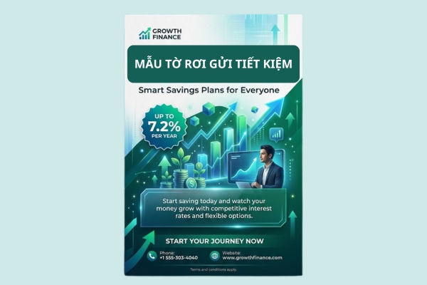 Khám phá 15 mẫu tờ rơi gửi tiết kiệm đẹp uy tín