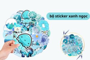 35+ Bộ sticker xanh ngọc đẹp dễ ứng dụng trang trí